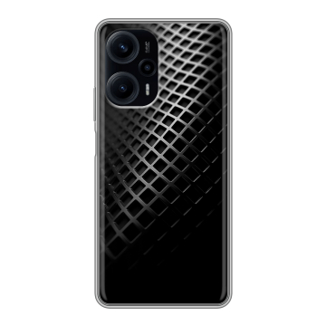 Силиконовый чехол на XIaomi Poco F5 с принтом Текстура металла Силиконовый чехол на XIaomi Poco F5 с принтом Текстура металла