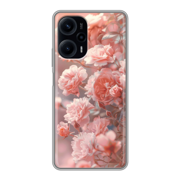 Силиконовый чехол на XIaomi Poco F5 с принтом Розовые розы