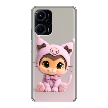 Силиконовый чехол на XIaomi Poco F5 с принтом Куроми Kuromi 