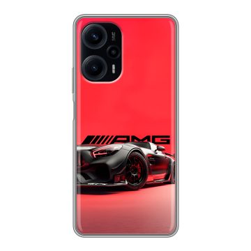 Силиконовый чехол на XIaomi Poco F5 с принтом Мерседес Mercedes AMG Силиконовый чехол на XIaomi Poco F5 с принтом Мерседес Mercedes AMG