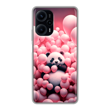 Силиконовый чехол на XIaomi Poco F5 с принтом Панда Силиконовый чехол на XIaomi Poco F5 с принтом Панда
