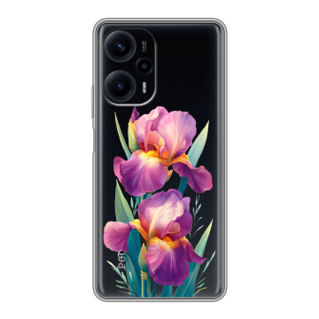 Силиконовый чехол на XIaomi Poco F5 с принтом Цветы орхидеи Силиконовый чехол на XIaomi Poco F5 с принтом Цветы орхидеи