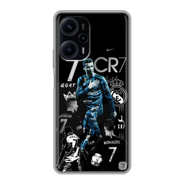 Силиконовый чехол на XIaomi Poco F5 с принтом Реал Роналдо Силиконовый чехол на XIaomi Poco F5 с принтом Реал Роналдо