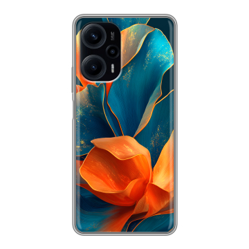 Силиконовый чехол на XIaomi Poco F5 с принтом Цветы Силиконовый чехол на XIaomi Poco F5 с принтом Цветы