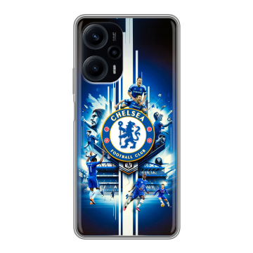 Силиконовый чехол на XIaomi Poco F5 с принтом Chelsea Челси Силиконовый чехол на XIaomi Poco F5 с принтом Chelsea Челси
