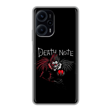 Силиконовый чехол на XIaomi Poco F5 с принтом Death note Тетрадь смерти