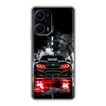 Силиконовый чехол на XIaomi Poco F5 с принтом BMW БМВ