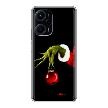 Силиконовый чехол на XIaomi Poco F5 с принтом Новый год Гринч Силиконовый чехол на XIaomi Poco F5 с принтом Новый год Гринч