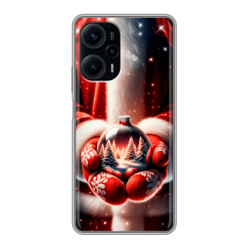 Силиконовый чехол на XIaomi Poco F5 с принтом Новый год Силиконовый чехол на XIaomi Poco F5 с принтом Новый год