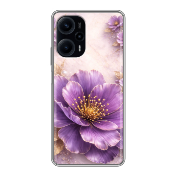 Силиконовый чехол на XIaomi Poco F5 с принтом женский