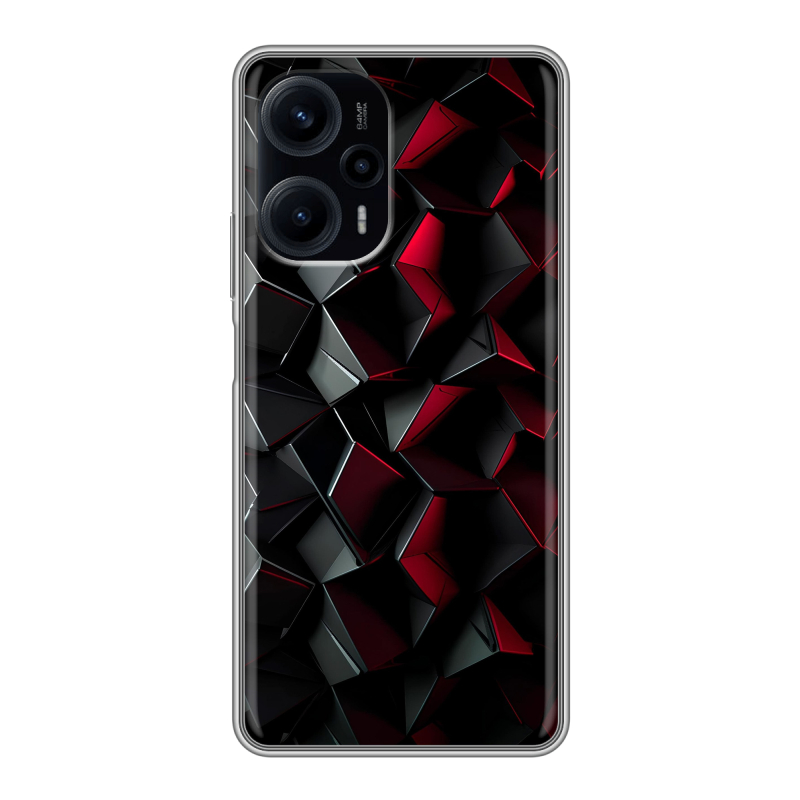Силиконовый противоударный чехол на XIaomi Poco F5 с принтом Абстракция Силиконовый противоударный чехол на XIaomi Poco F5 с принтом Абстракция
