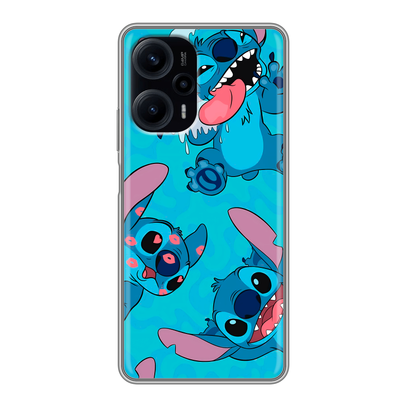 Силиконовый чехол на XIaomi Poco F5 с принтом Лило и Стич Силиконовый чехол на XIaomi Poco F5 с принтом Лило и Стич