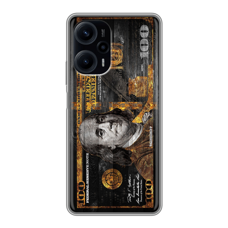 Силиконовый чехол на XIaomi Poco F5 с принтом Доллар деньги Силиконовый чехол на XIaomi Poco F5 с принтом Доллар деньги