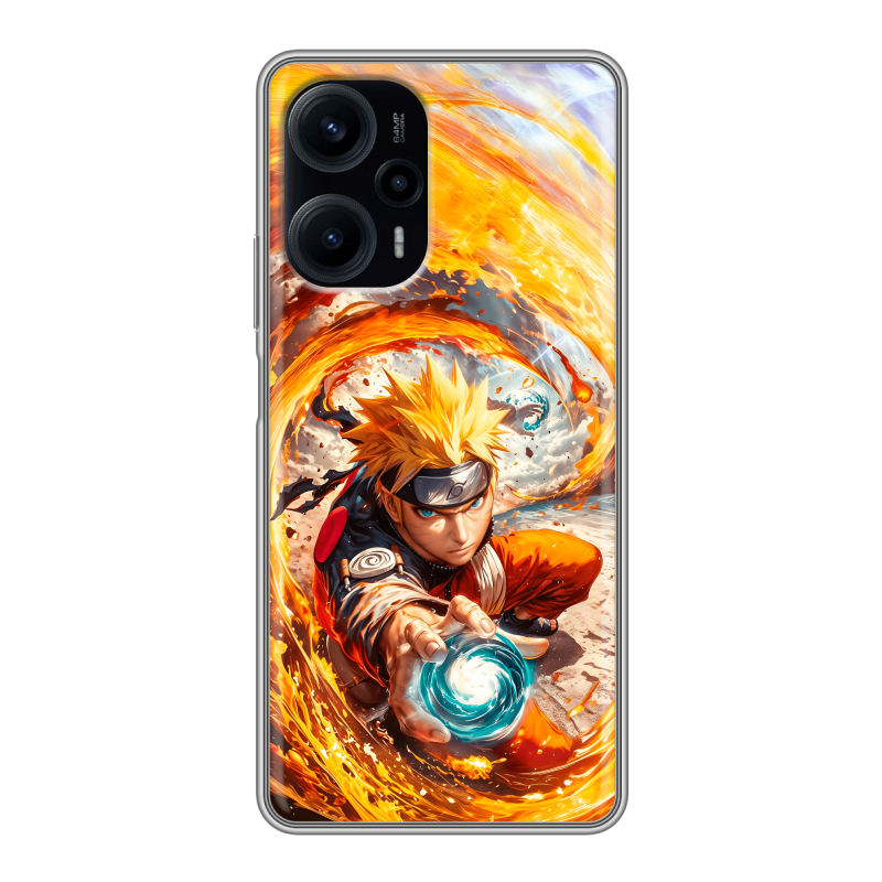 Силиконовый чехол на XIaomi Poco F5 с принтом Аниме Наруто Naruto Силиконовый чехол на XIaomi Poco F5 с принтом Аниме Наруто Naruto