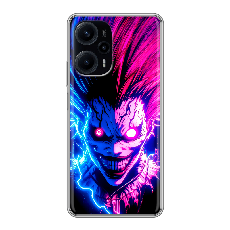 Силиконовый чехол на XIaomi Poco F5 с принтом Death note Тетрадь смерти Силиконовый чехол на XIaomi Poco F5 с принтом Death note Тетрадь смерти