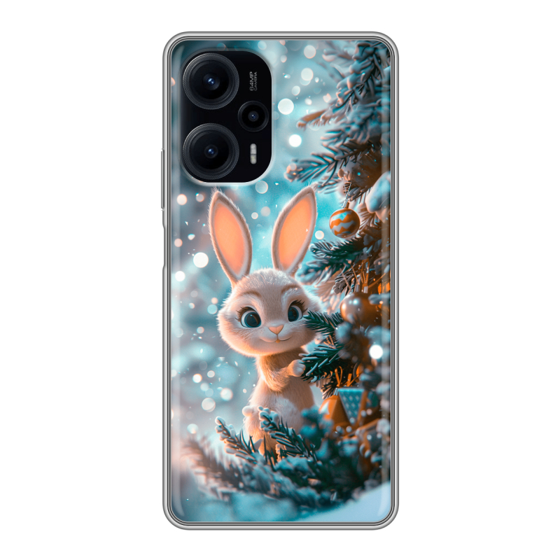 Силиконовый чехол на XIaomi Poco F5 с принтом Новый год Силиконовый чехол на XIaomi Poco F5 с принтом Новый год