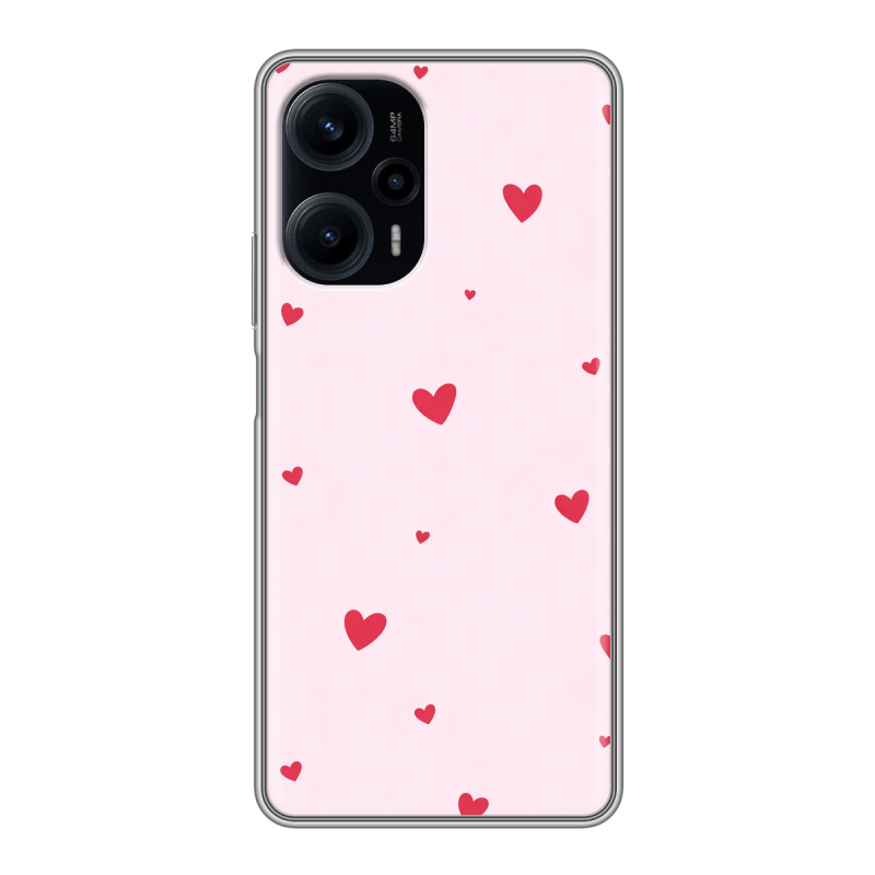 Силиконовый противоударный чехол на XIaomi Poco F5 с принтом для девочек Силиконовый противоударный чехол на XIaomi Poco F5 с принтом для девочек