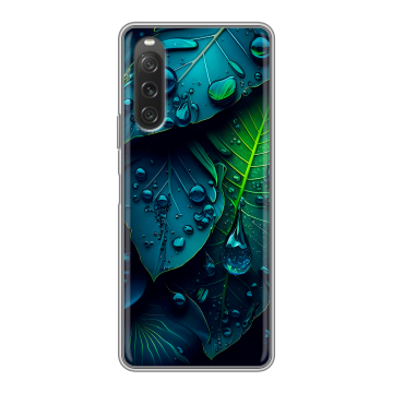 Силиконовый чехол на Sony Xperia 10 V с принтом Листья Силиконовый чехол на Sony Xperia 10 V с принтом Листья