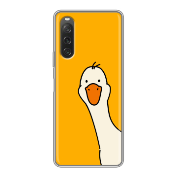 Силиконовый чехол на Sony Xperia 10 V с принтом Утка