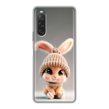 Силиконовый чехол на Sony Xperia 10 V с принтом Кролик