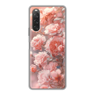 Силиконовый чехол на Sony Xperia 10 V с принтом Розовые розы