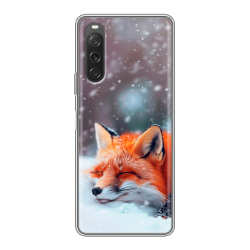 Силиконовый чехол на Sony Xperia 10 V с принтом лиса