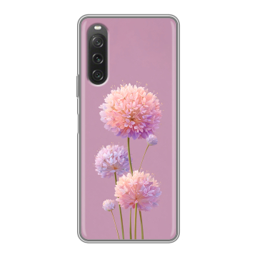 Силиконовый чехол на Sony Xperia 10 V с принтом Цветы Силиконовый чехол на Sony Xperia 10 V с принтом Цветы
