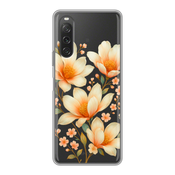 Силиконовый чехол на Sony Xperia 10 V с принтом Цветы Силиконовый чехол на Sony Xperia 10 V с принтом Цветы