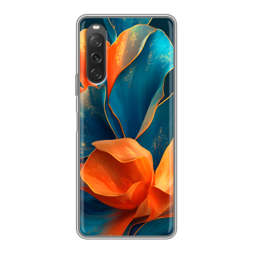 Силиконовый чехол на Sony Xperia 10 V с принтом Цветы Силиконовый чехол на Sony Xperia 10 V с принтом Цветы