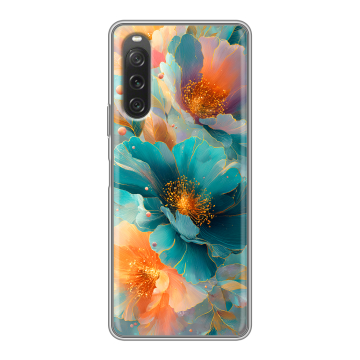 Силиконовый чехол на Sony Xperia 10 V с принтом Цветы Силиконовый чехол на Sony Xperia 10 V с принтом Цветы