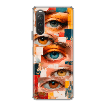 Силиконовый чехол на Sony Xperia 10 V с принтом Модный принт Силиконовый чехол на Sony Xperia 10 V с принтом Модный принт