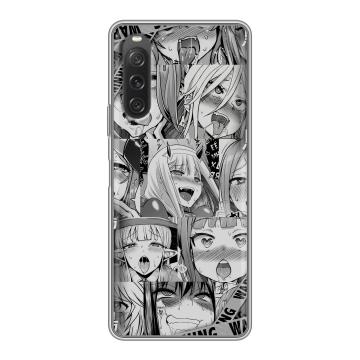 Силиконовый чехол на Sony Xperia 10 V с принтом Ahegao Ахегао Аниме Силиконовый чехол на Sony Xperia 10 V с принтом Ahegao Ахегао Аниме