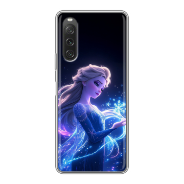 Силиконовый чехол на Sony Xperia 10 V с принтом Холодное сердце Frozen