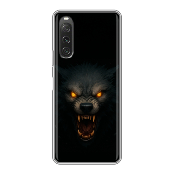 Силиконовый чехол на Sony Xperia 10 V с принтом Волк Силиконовый чехол на Sony Xperia 10 V с принтом Волк