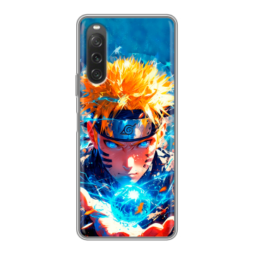Силиконовый чехол на Sony Xperia 10 V с принтом Аниме Наруто Naruto