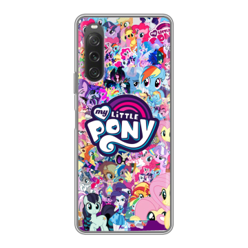 Силиконовый чехол на Sony Xperia 10 V с принтом My little pony Дружба чудо