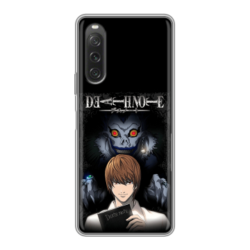 Силиконовый чехол на Sony Xperia 10 V с принтом Death note Тетрадь смерти Силиконовый чехол на Sony Xperia 10 V с принтом Death note Тетрадь смерти