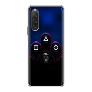 Силиконовый чехол на Sony Xperia 10 V с принтом Игра Кальмара Силиконовый чехол на Sony Xperia 10 V с принтом Игра Кальмара