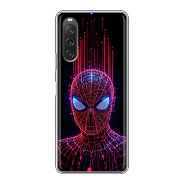Силиконовый чехол на Sony Xperia 10 V с принтом Spiderman Человек паук