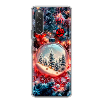 Силиконовый чехол на Sony Xperia 10 V с принтом Новый год Силиконовый чехол на Sony Xperia 10 V с принтом Новый год
