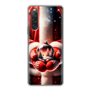 Силиконовый чехол на Sony Xperia 10 V с принтом Новый год Силиконовый чехол на Sony Xperia 10 V с принтом Новый год