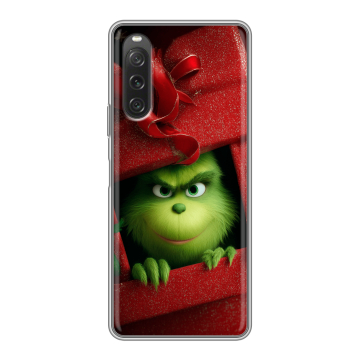 Силиконовый чехол на Sony Xperia 10 V с принтом Новый год Силиконовый чехол на Sony Xperia 10 V с принтом Новый год