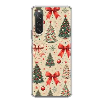 Силиконовый чехол на Sony Xperia 10 V с принтом Новый год Силиконовый чехол на Sony Xperia 10 V с принтом Новый год