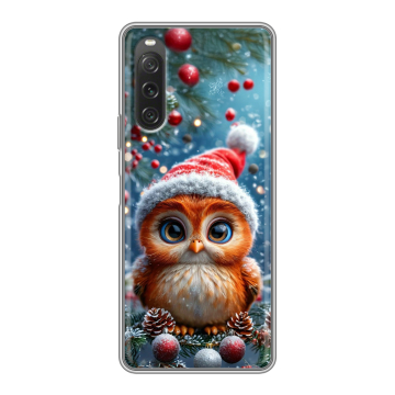 Силиконовый чехол на Sony Xperia 10 V с принтом Новый год