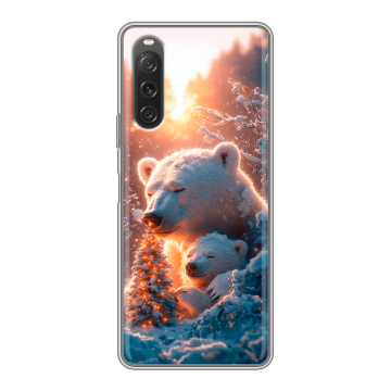 Силиконовый чехол на Sony Xperia 10 V с принтом Новый год