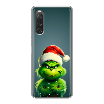 Силиконовый чехол на Sony Xperia 10 V с принтом Новый год