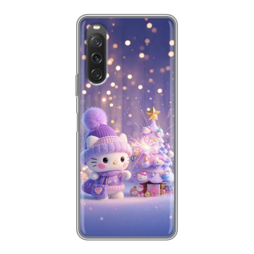 Силиконовый чехол на Sony Xperia 10 V с принтом Новый год