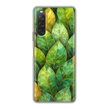 Силиконовый чехол на Sony Xperia 10 V с принтом женский