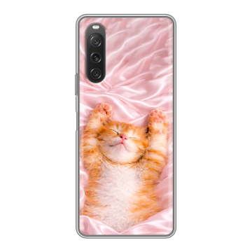 Силиконовый чехол на Sony Xperia 10 V с принтом женский