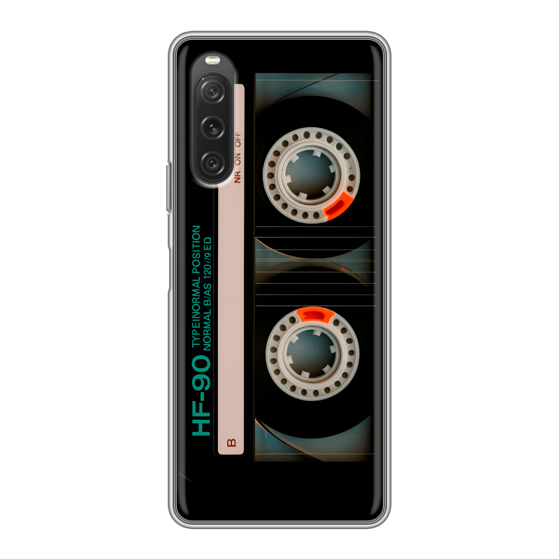 Силиконовый чехол на Sony Xperia 10 V с принтом Кассета Силиконовый чехол на Sony Xperia 10 V с принтом Кассета